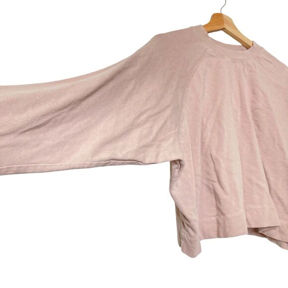 Vuori Sunnyside Crew Sweatshirt Dogwood Large 100% Organic Cotton Top Pullover - Picture 6 of 12